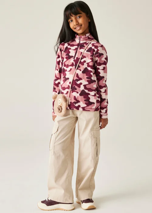 Regatta Blush Pink Kids' Hot Shot II Anti-Pill Fleece (3-16yrs) - Age 5-6 Years Image 3