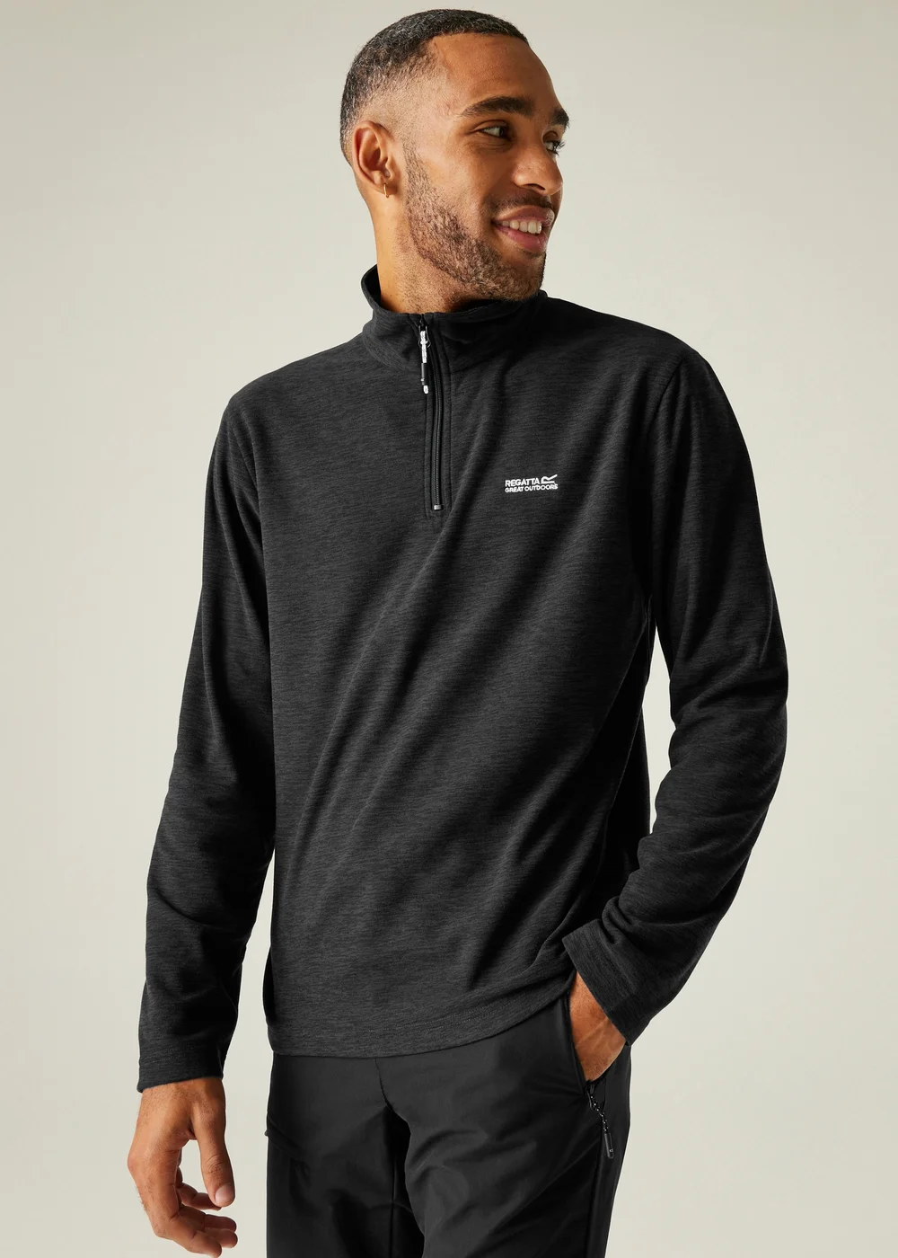 Regatta Slate Thompson Marl Lightweight Fleece - L Image 1