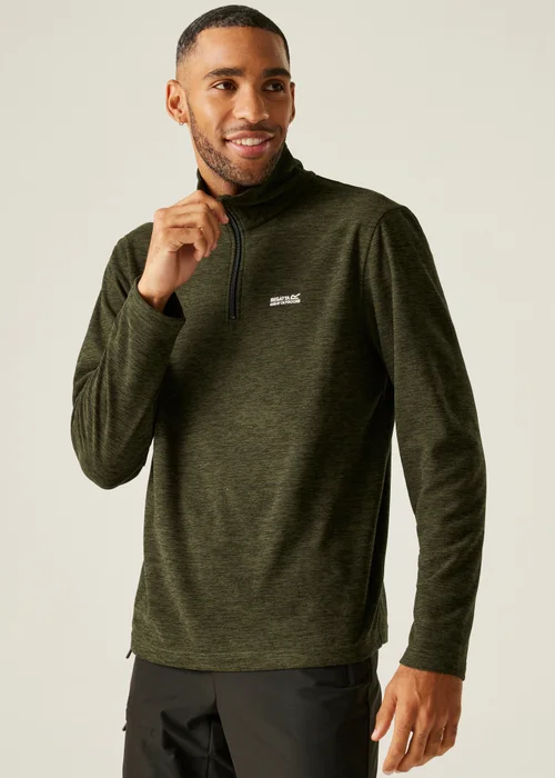 Regatta Forest Green Thompson Marl Lightweight Fleece - L Image 1