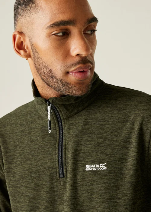 Regatta Forest Green Thompson Marl Lightweight Fleece - L Image 4