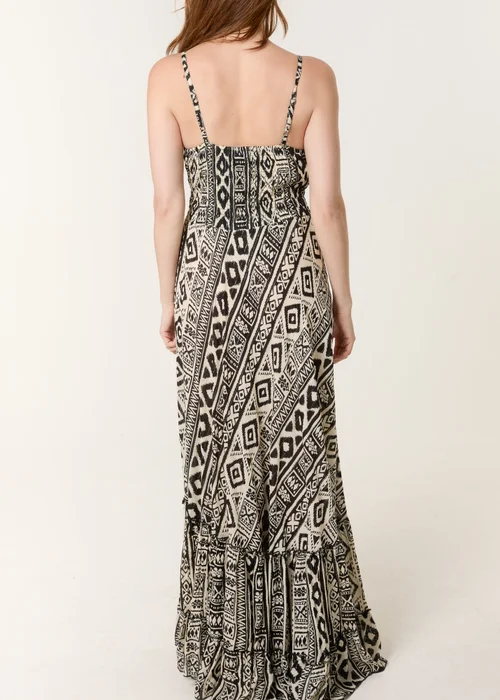 Blue Vanilla Black Cami Frill Hem Maxi Dress - M/L Image 4