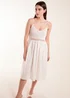 Blue Vanilla White Crochet Strap Midi Cami Dress - Large Image 1