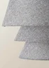 ValueLights Valerie Linen Grey Tiered Easy Fit Lampshade - One Size Image 4