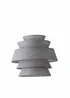 ValueLights Valerie Linen Grey Tiered Easy Fit Lampshade - One Size Image 5