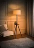 ValueLights Desmond Black Tripod Floor Lamp with Table - One Size Image 2
