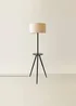 ValueLights Desmond Black Tripod Floor Lamp with Table - One Size Image 3