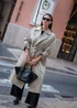 Gini London Sage Green Double Breast Longline Belted Trench Coat - 12 Image 1