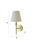 ValueLights Maggie Brushed Gold Wall Light - One Size Image 6