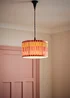ValueLights Rae Small Pink Pleated Easy Fit Lampshade - One Size Image 1