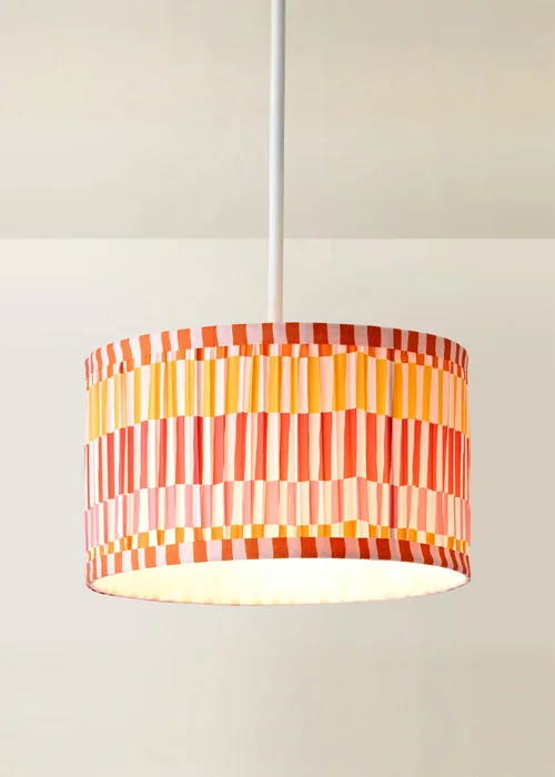 ValueLights Rae Small Pink Pleated Easy Fit Lampshade - One Size Image 3