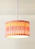 ValueLights Rae Small Pink Pleated Easy Fit Lampshade - One Size Image 3