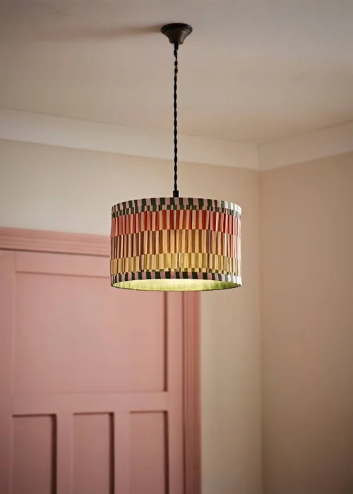 ValueLights Rae Small Multicoloured Easy Fit Lampshade - One Size Image 1