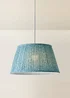 ValueLights Alba Blue Leaf Large Easy Fit Lampshade - Small Image 3