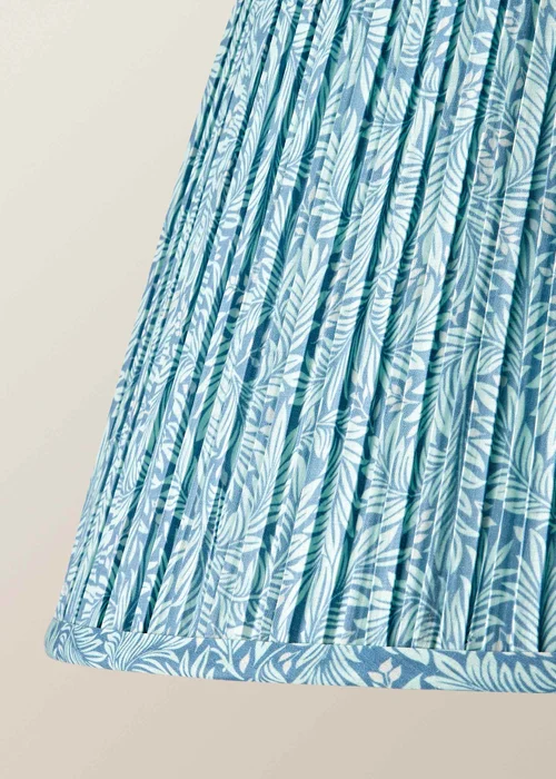 ValueLights Alba Blue Leaf Large Easy Fit Lampshade - Small Image 4