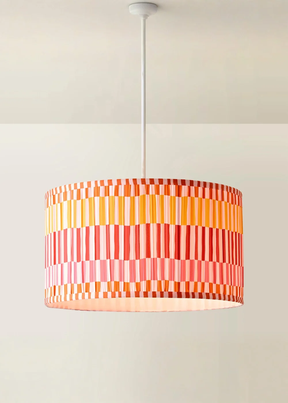 ValueLights Rae Large Pink Pleated Easy Fit Lampshade - One Size Image 3