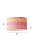 ValueLights Rae Large Pink Pleated Easy Fit Lampshade - One Size Image 6