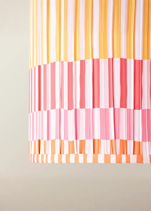 ValueLights Rae Large Pink Pleated Easy Fit Lampshade - One Size Image 4