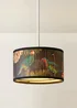 ValueLights Daintree Small Dark Jungle Bamboo Easy Fit Lampshade - One Size Image 3