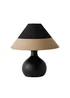 ValueLights Rupert Black Table Lamp with Cone Lampshade - One Size Image 5