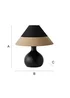 ValueLights Rupert Black Table Lamp with Cone Lampshade - One Size Image 6