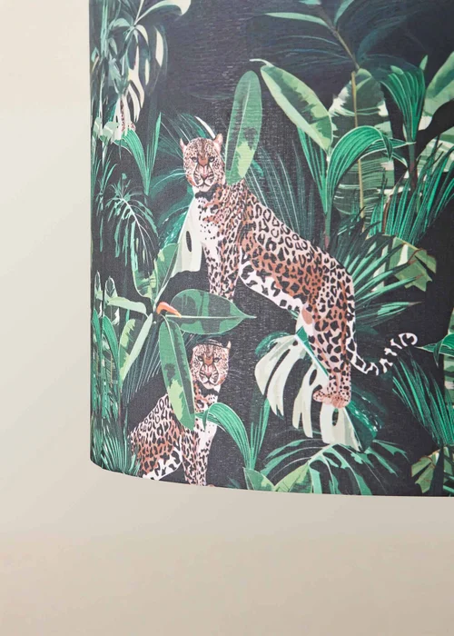 ValueLights Addalyn Green Jungle Print Easy Fit Lampshade - One Size Image 4