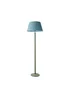 ValueLights Sage Green Bobbin Floor Lamp with Leaf Pleated Lampshade - One Size Image 5