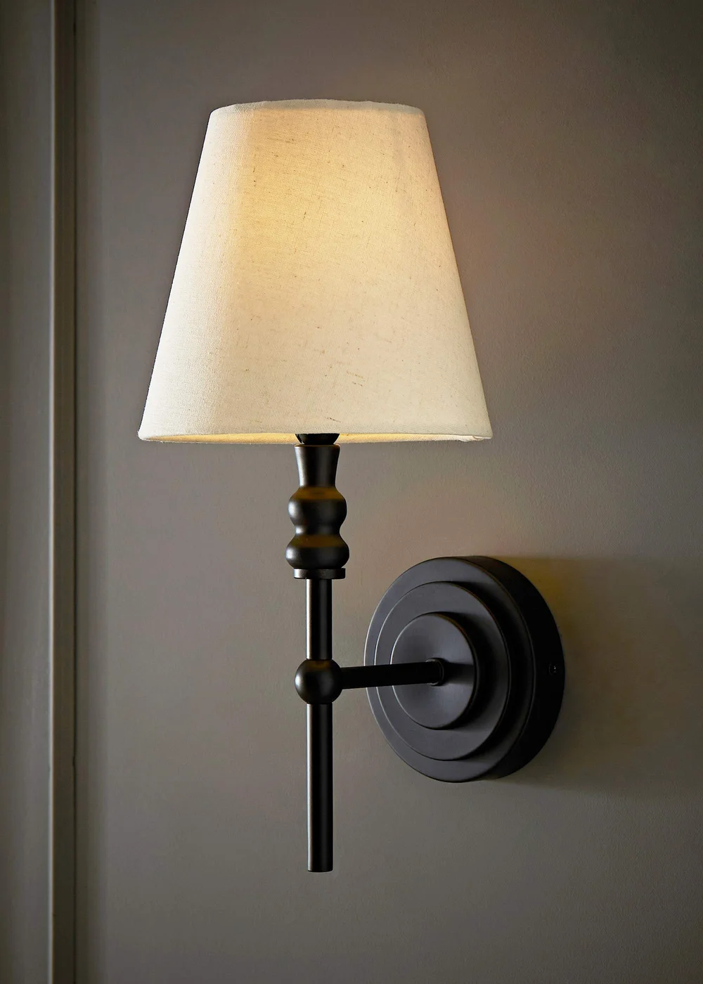 ValueLights Pair of Maggie Black Wall Lights - One Size Image 2