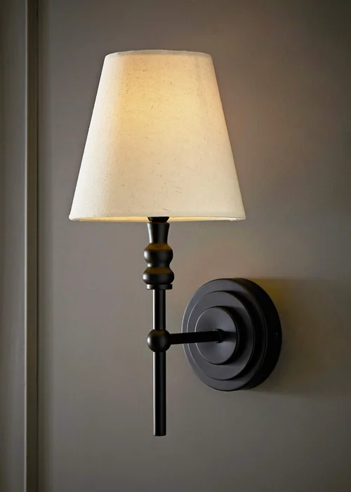 ValueLights Pair of Maggie Black Wall Lights - One Size Image 2