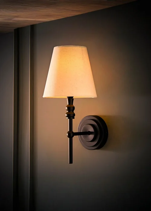 ValueLights Pair of Maggie Black Wall Lights - One Size Image 3