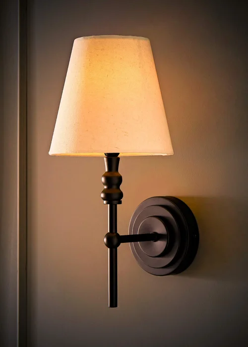 ValueLights Pair of Maggie Black Wall Lights - One Size Image 3