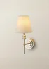 ValueLights Pair of Maggie Brushed Chrome Wall Lights - One Size Image 4