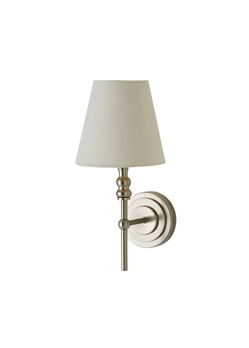 ValueLights Pair of Maggie Brushed Chrome Wall Lights - One Size Image 5