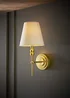 ValueLights Pair of Maggie Brushed Gold Wall Lights - One Size Image 2