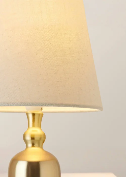 ValueLights Pair of Maggie Brushed Gold Wall Lights - One Size Image 4