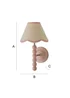 ValueLights Rose Pink Bobbin Wall Light with Scallop Lampshade - One Size Image 6