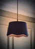 ValueLights Mabel Small Scalloped Navy Easy Fit Lampshade - One Size Image 2