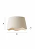 ValueLights Mabel Small Scalloped Natural Easy Fit Lampshade - One Size Image 6
