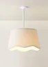 ValueLights Mabel Small Scalloped Natural Easy Fit Lampshade - One Size Image 3