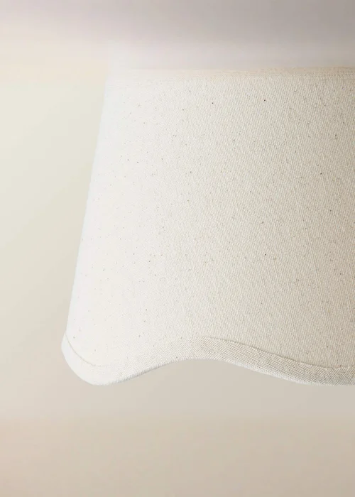 ValueLights Mabel Small Scalloped Natural Easy Fit Lampshade - One Size Image 4