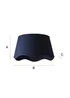 ValueLights Mabel Large Scalloped Navy Easy Fit Lampshade - One Size Image 6