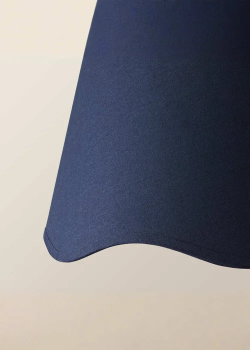 ValueLights Mabel Large Scalloped Navy Easy Fit Lampshade - One Size Image 4