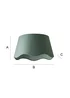 ValueLights Mabel Large Scalloped Sage Green Easy Fit Lampshade - One Size Image 6