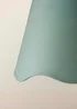 ValueLights Mabel Large Scalloped Sage Green Easy Fit Lampshade - One Size Image 4