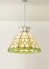 ValueLights Beatrix Tiffany Glass Easy Fit Lampshade - One Size Image 3