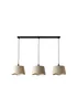 ValueLights Mabel 3 Drop Bar Ceiling Light with Scalloped Lampshades - One Size Image 5