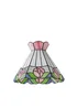 ValueLights Evelyn Tiffany Rose Glass Easy Fit Lampshade - One Size Image 5