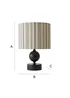 ValueLights Anthony Candlestick Table Lamp with Linen Stripe Lampshade - One Size Image 6