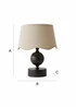 ValueLights Anthony Candlestick Table Lamp with Scallop Trim Lampshade - One Size Image 6