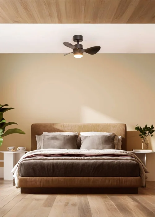 ValueLights 24 Inch Black Ceiling Fan with Remote Control Integrated LED - One Size Image 1