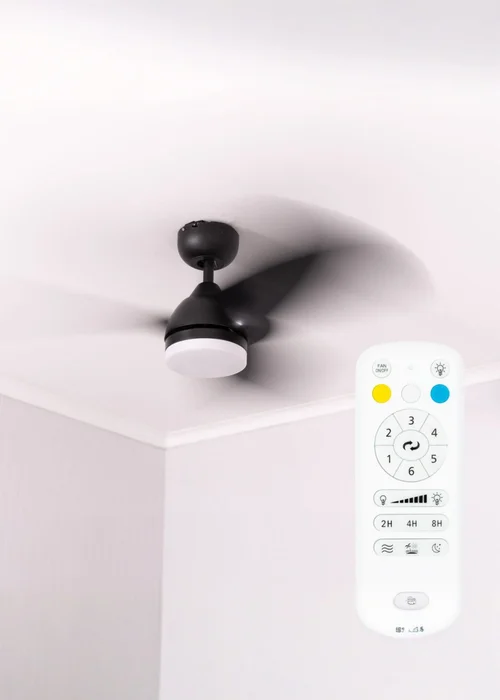 ValueLights 36 Inch Black Ceiling Fan with Remote Control Integrated LED - One Size Image 4